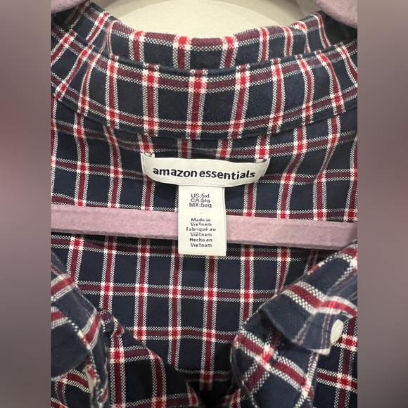 Big & Tall Men’s Flannel, size 5XL - Picture 3 of 3